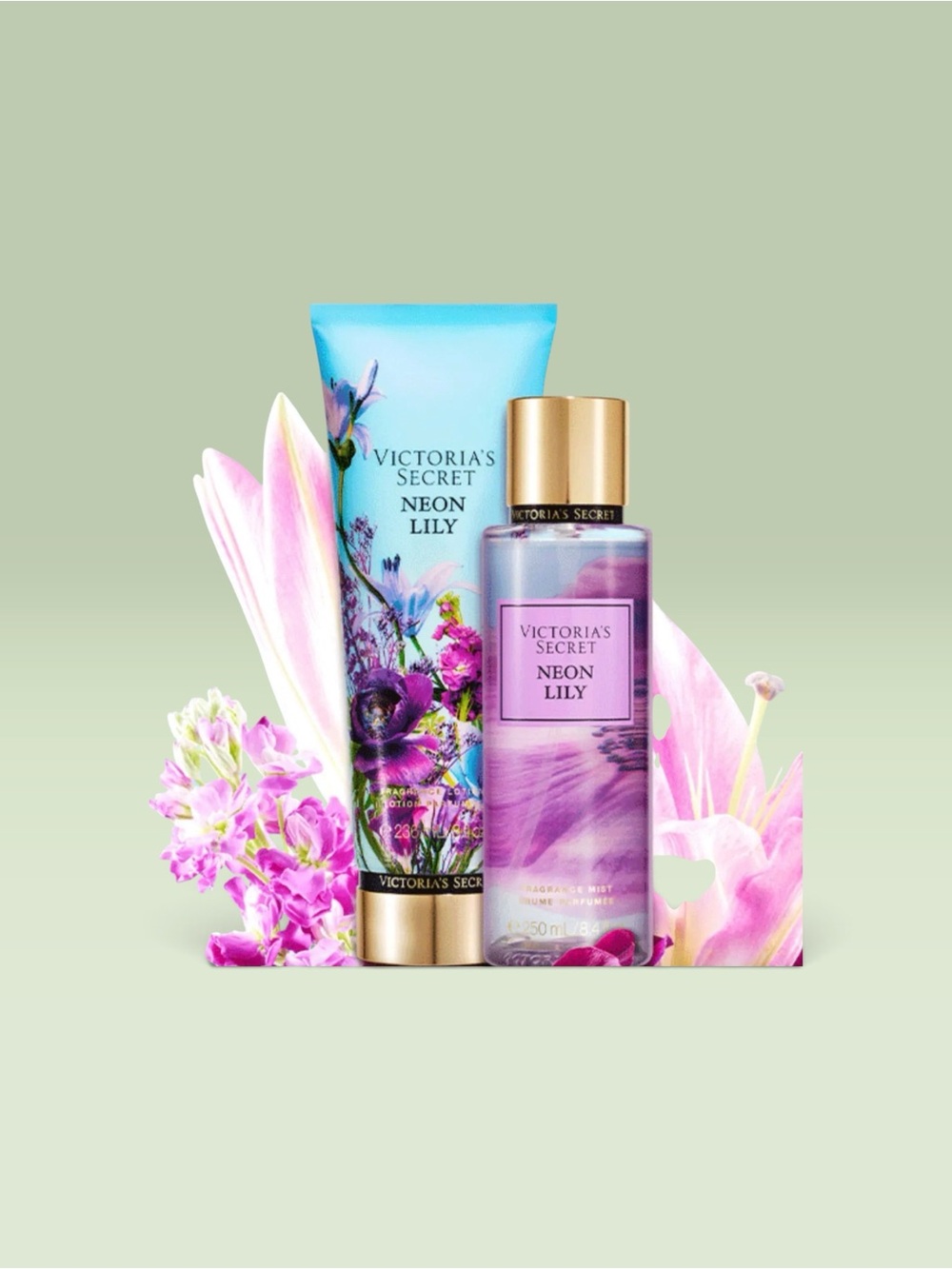 Victoria's Secret NEON LILY Fragrance Mist and Lotion